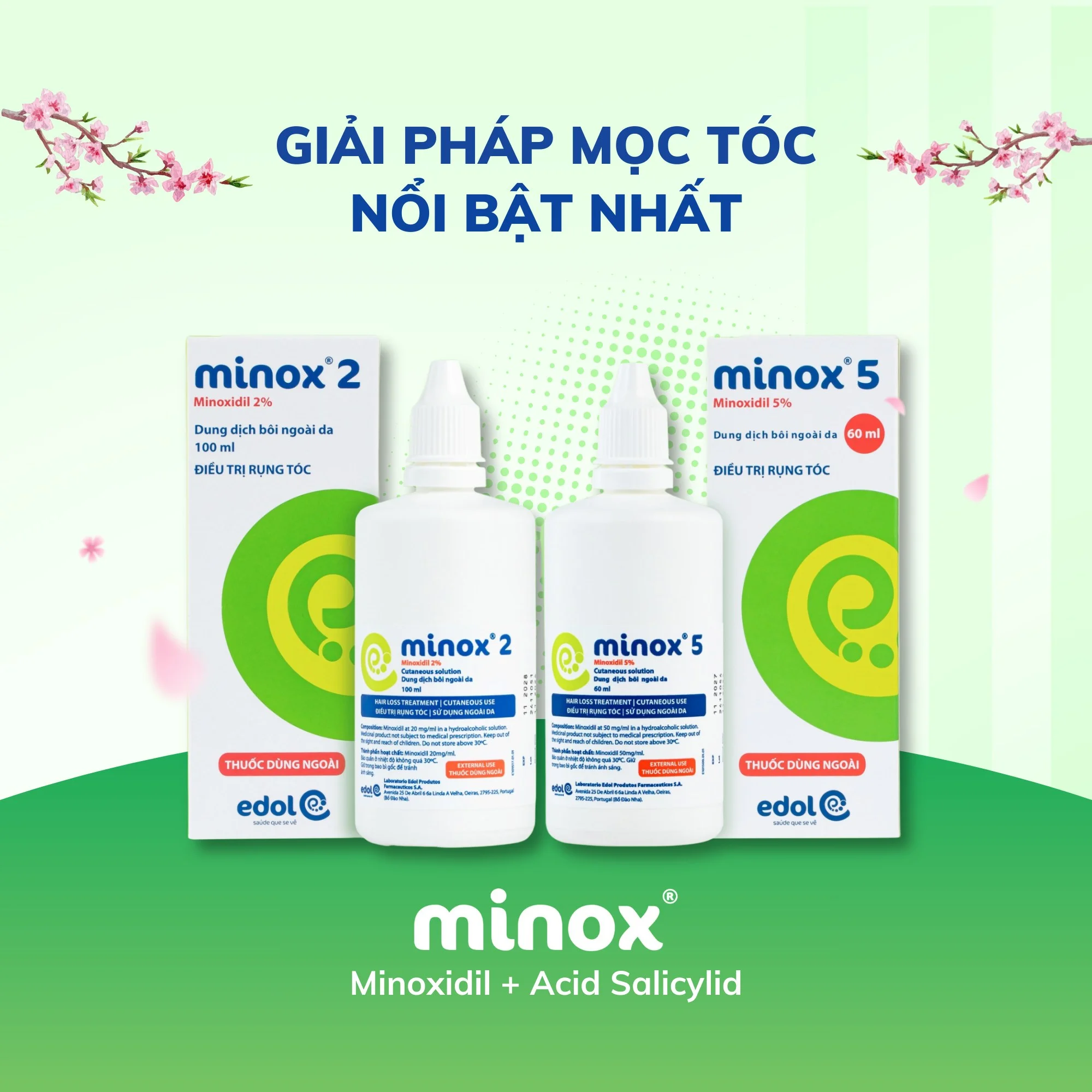 Dành vài phút mỗi ngày cùng Minox để lấy lại sự tự tin nhờ mái tóc dày chắc khỏe nhé