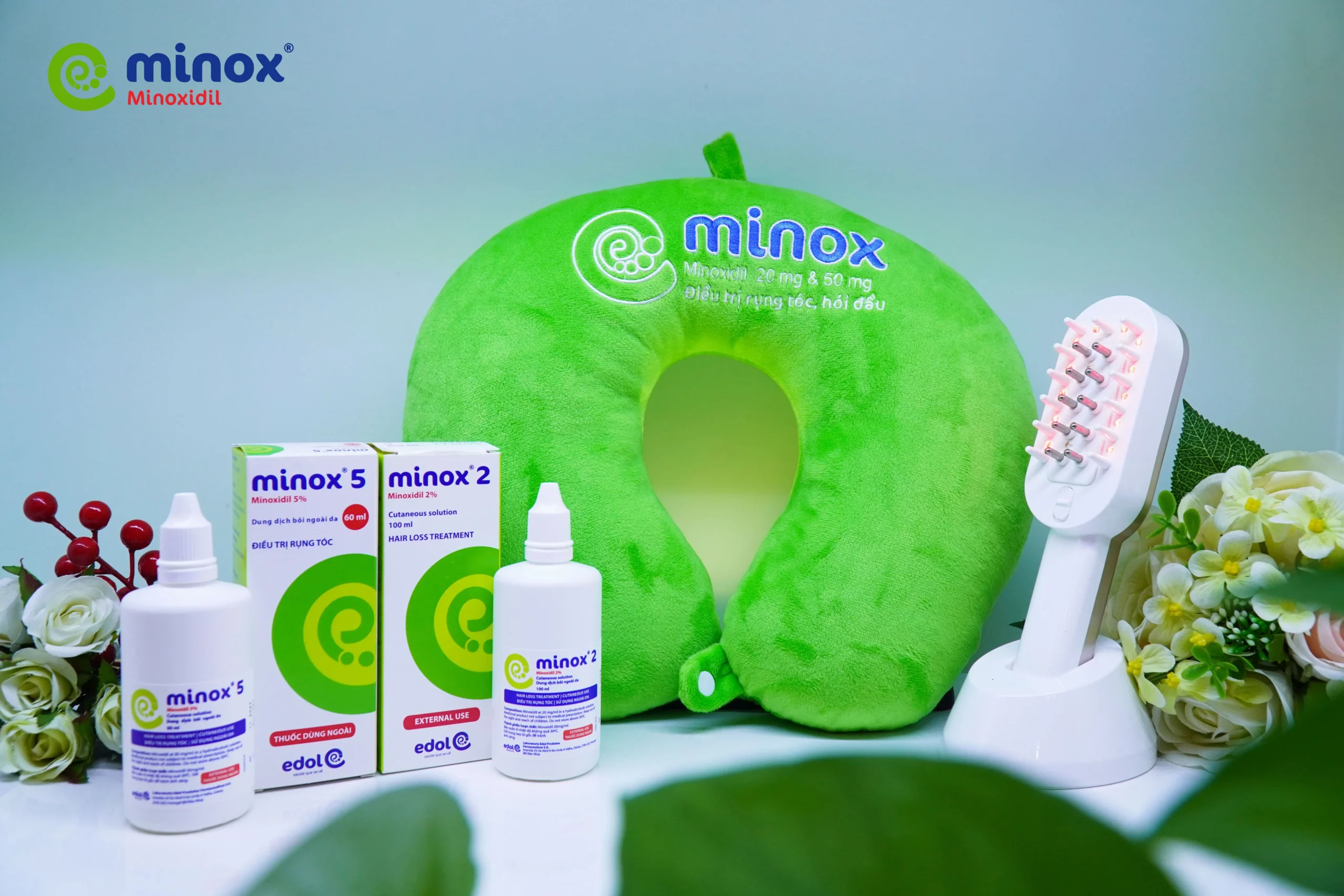 Dung dịch mọc tóc Minox 2 và 5 chuyên trị rụng tóc được nhiều người tin dùng, giúp kích thích mọc tóc và cải thiện tình trạng tóc thưa, hói hiệu quả