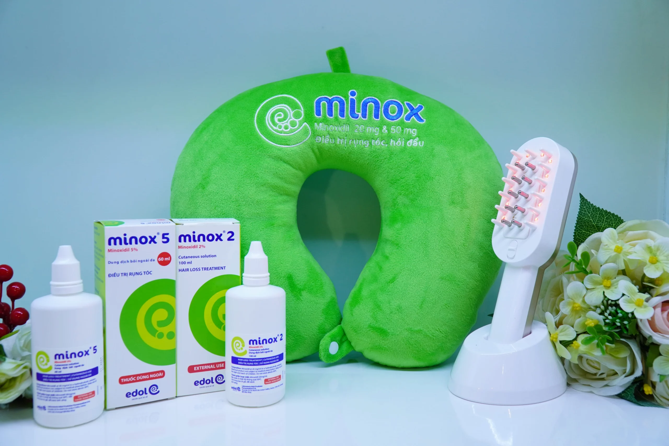 Minox được chỉ định để điều trị rụng tóc mức độ trung bình, hói đầu do di truyền (androgenetic alopecia) ở cả nam và nữ